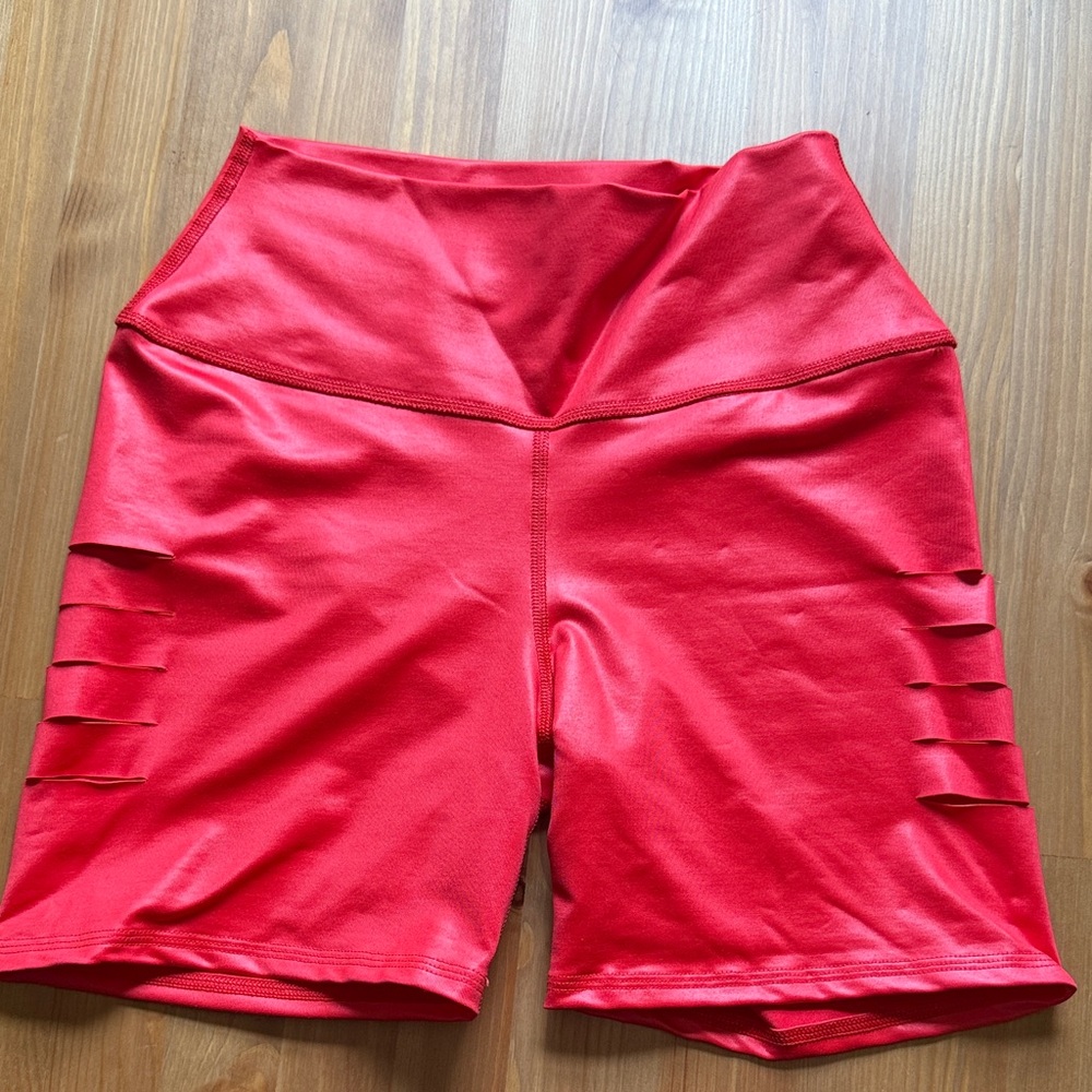 Zumba Fitness High-Waisted Pride Red Shorts